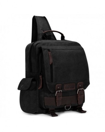 Plambag Canvas Backpack Travel Crossbody