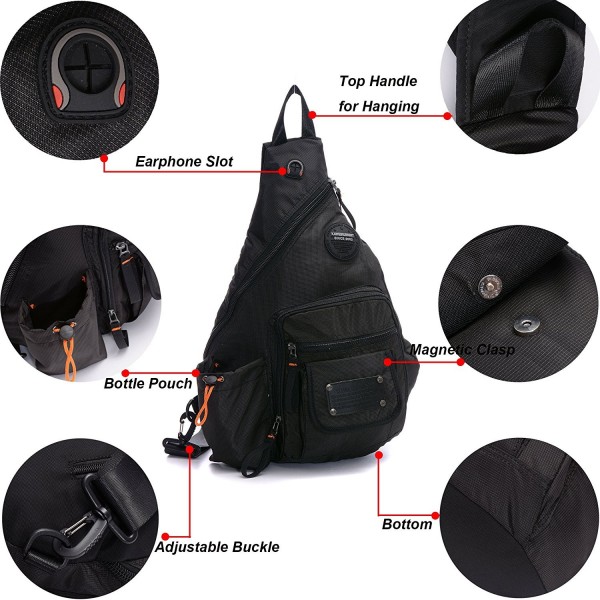 Sling Bags Chest Pack One Shoulder Crossbody Backpack Book Bag For ...
