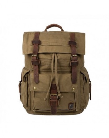 Vintage Canvas Backpack Hiking Daypacks