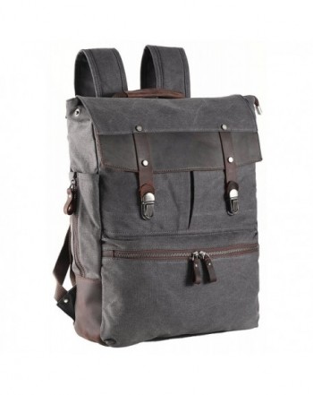 ZEKAR Leather Backpack Vintage Rucksack