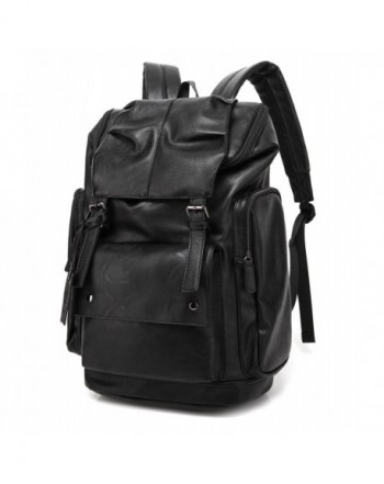 BAOSHA Leather Backpack College Daypack