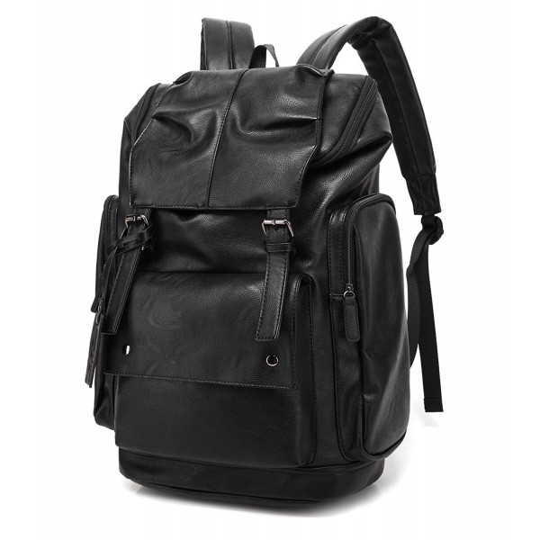 BAOSHA Leather Backpack College Daypack