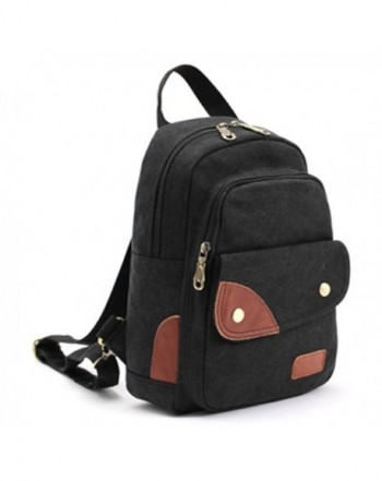 CLELO Vintage Canvas Rucksack Backpack