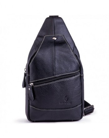 Genuine Leather Shoulder Backpack Crossbody