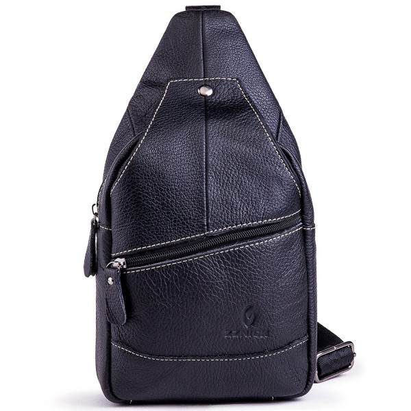 Genuine Leather Shoulder Backpack Crossbody