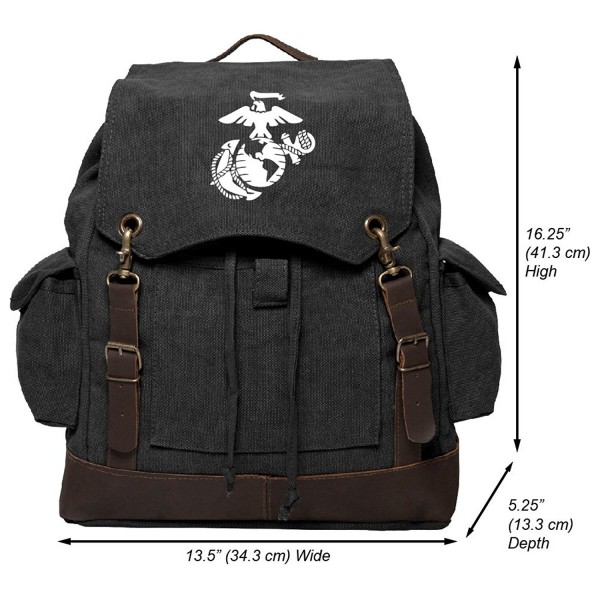 Marine Semper Fidelis Rucksack Leather