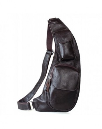 BAIGIO Leather Shoulder Crossbody Backpack