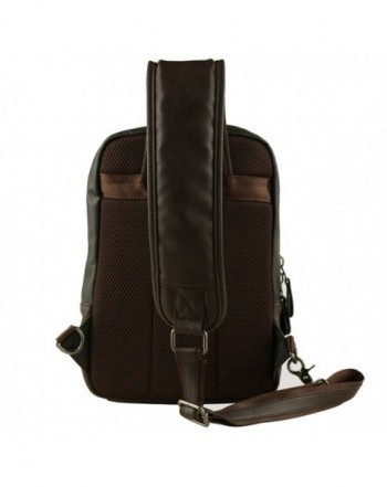 Multipurpose Daypacks Shoulder Unbalance Crossbady - Brown - C517Z3G8XK7