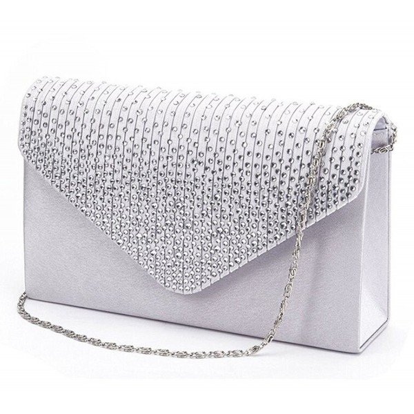 silver evening clutch