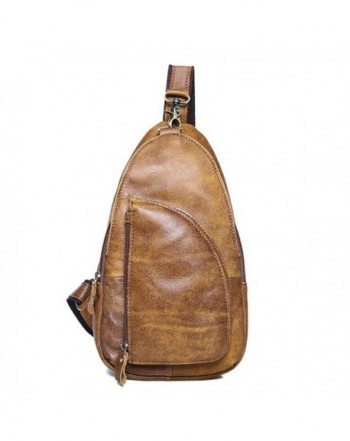 SEALINF Grain Leather Chest Backpack