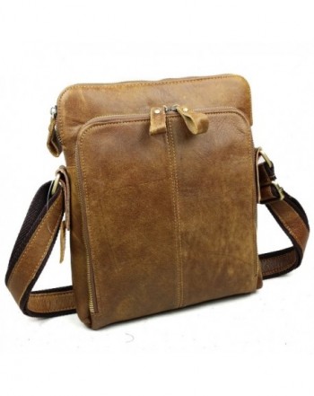 BAIGIO Leather Crossbody Messenger Shoulder