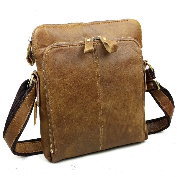 BAIGIO Leather Crossbody Messenger Shoulder