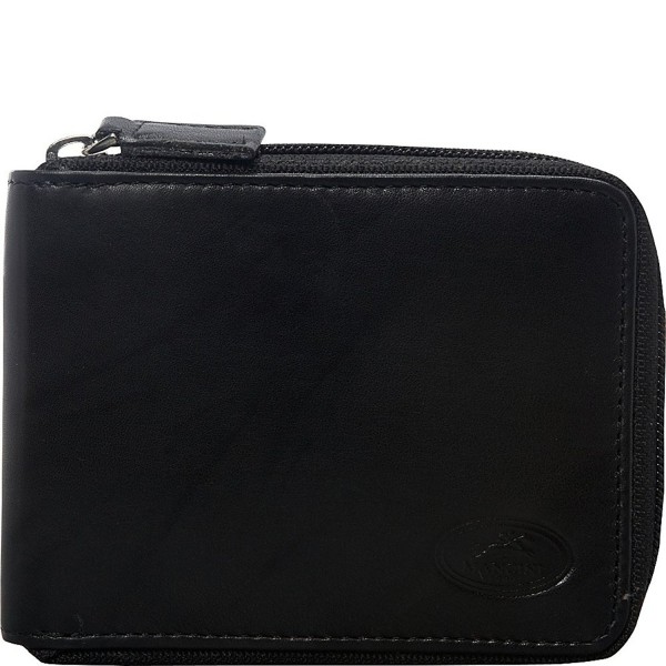 Mancini Leather Goods Zippered Removable