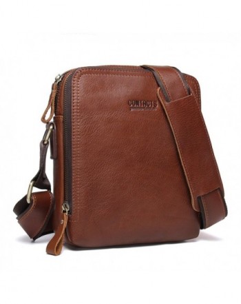 Contacts Genuine Leather Messenger CrossBody