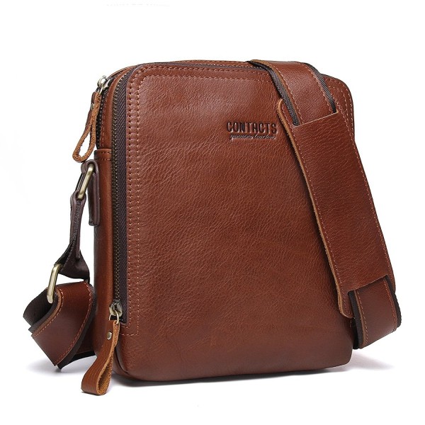 Contacts Genuine Leather Messenger CrossBody