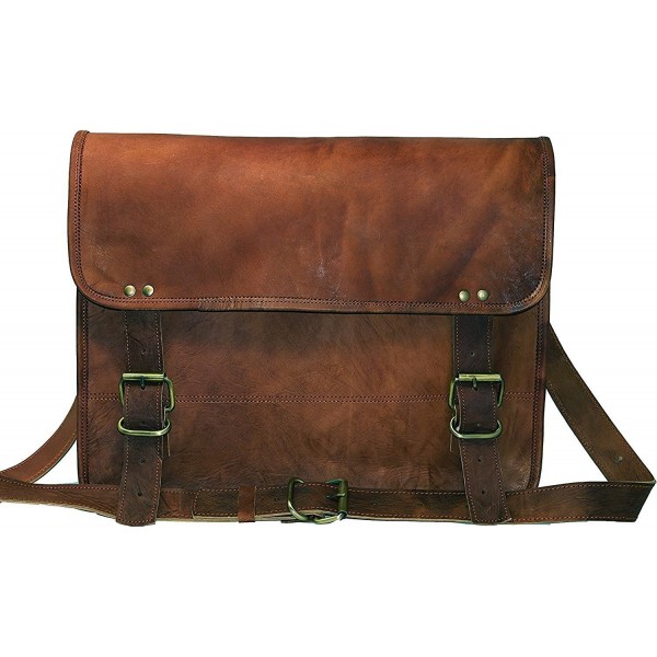 genuine Leather Messenger Briefcase shoulder