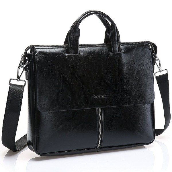 JOYSON Leather Briefcase Shoulder Handbag