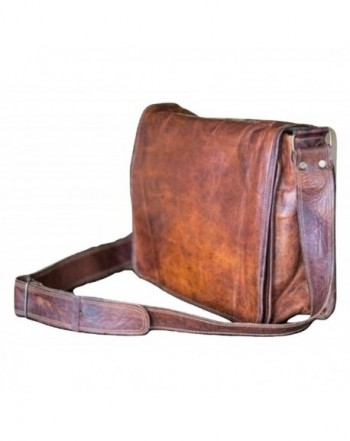 Genuine Vintage Leather Messenger Briefcase