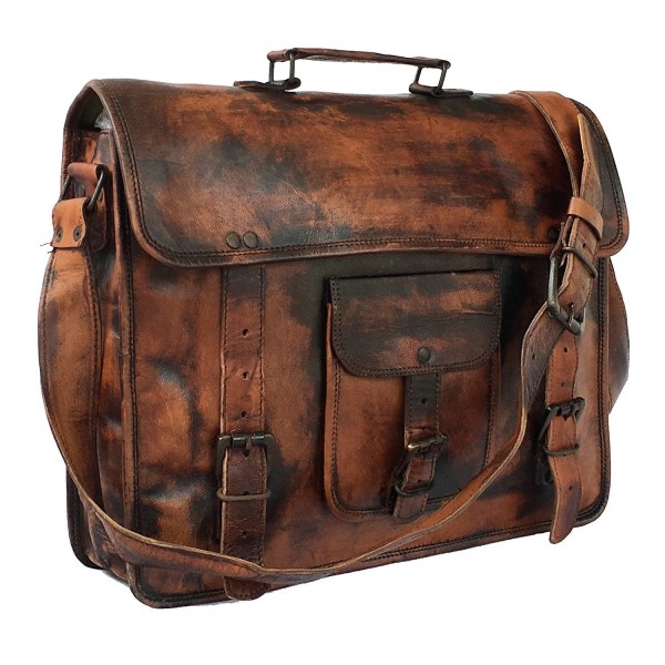 DHK Leather Vintage Messenger briefcase