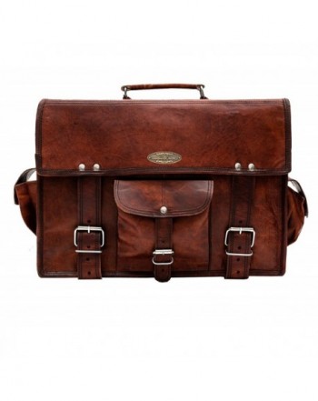 Handmade_World messenger briefcase computer distressed