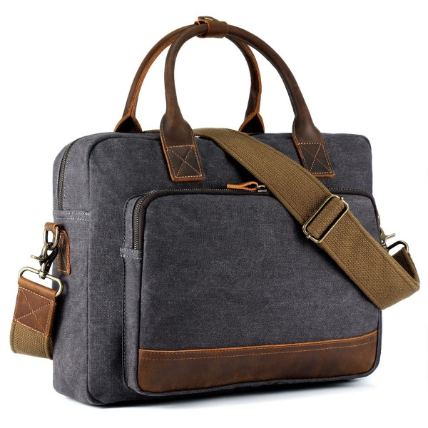 Kattee Canvas Briefcase Handbag Shoulder