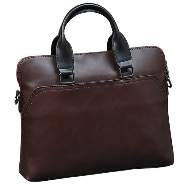 Mens Business Laptop Briefcase Men Bag PU Leather Messenger Bag For ...