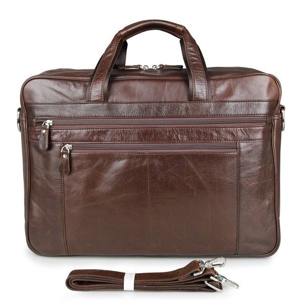 Leather Briefcase Vintage Shoulder Messenger