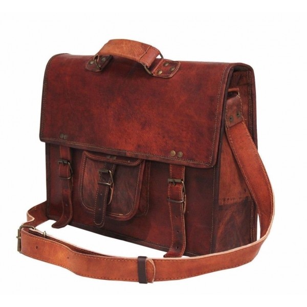 Handolederco vintage briefcase shoulder messenger