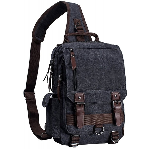 Canvas Cross Body Messenger Bag Shoulder Sling Backpack Travel Rucksack ...