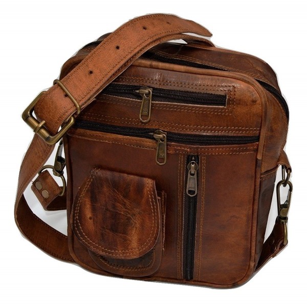 Men's Genuine Leather Shoulder Bag Small Cross Body Unisex bag ...