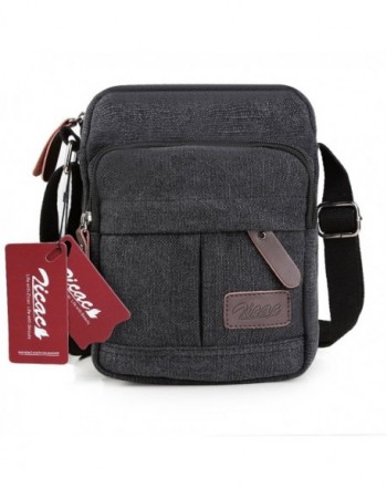 Men's Small Canvas Shoulder Bag Briefcase Messenger Bags Satchel ...