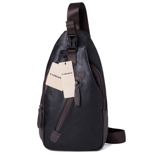 Genbagbar Leather Shoulder Backpack Rucksack