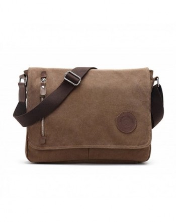 Sechunk Leather Messenger Shoulder Crossbody