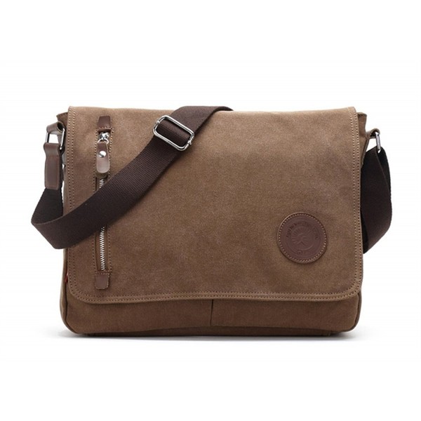 Sechunk Leather Messenger Shoulder Crossbody