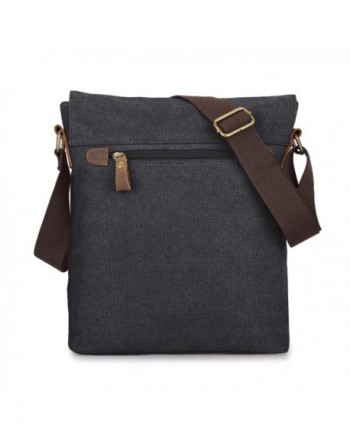 S-ZONE Vintage Lightweight Small Canvas Messenger Bag Travel Shoulder ...