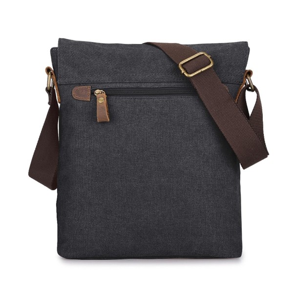 S-ZONE Vintage Lightweight Small Canvas Messenger Bag Travel Shoulder ...