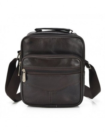 Mynos Crossbody Messenger Briefcase Vertical