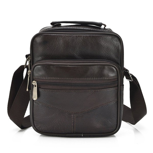 Mynos Crossbody Messenger Briefcase Vertical