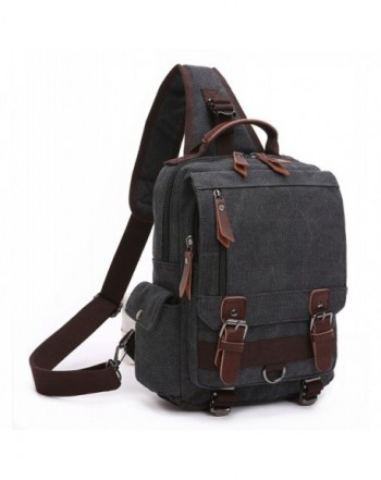 BAOSHA Canvas Backpack Messenger Shoulder