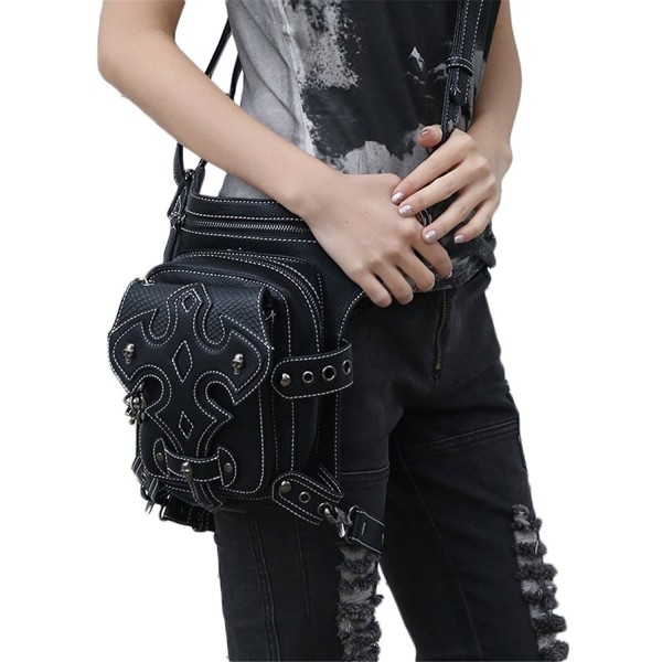 Steampunk Waist Bags Gothic Holster Leg Bags for Women Men Cross Body ...