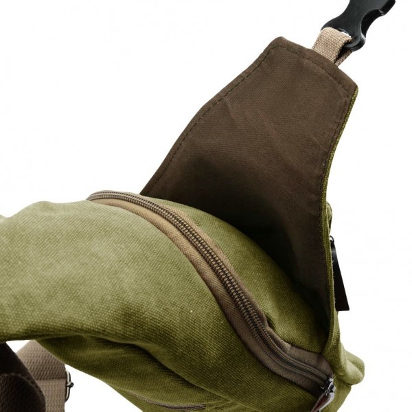 SlickBlue Casual Canvas Backpack Crossbody Sling Bag Shoulder Bag Chest ...