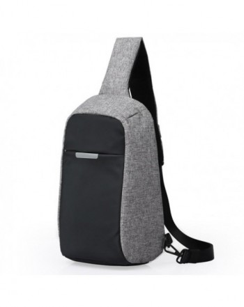 Anti theft Shoulder Backpack Crossbody Grey