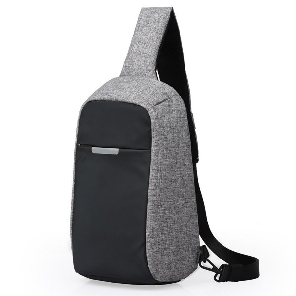 Anti theft Shoulder Backpack Crossbody Grey