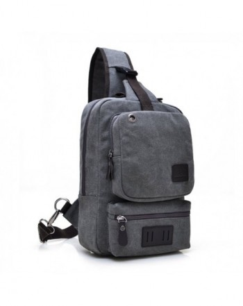 Canvas Crossbody Sling Backpack Messenger