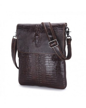 Contacts Crocodile Embossed Crossbody Shoulder