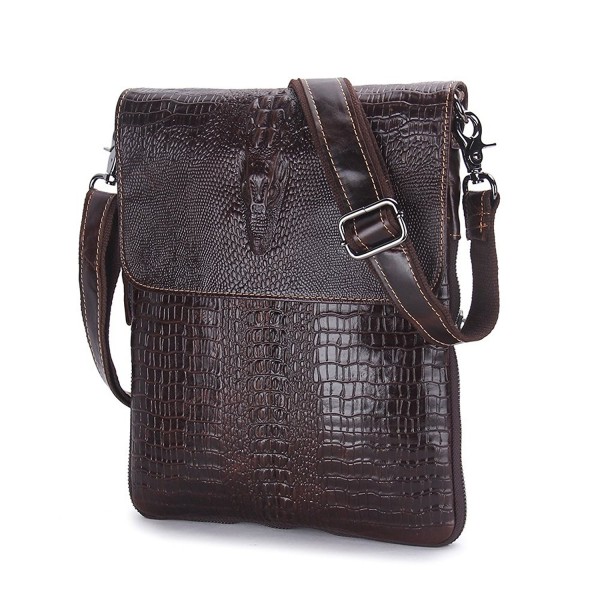 Contacts Crocodile Embossed Crossbody Shoulder