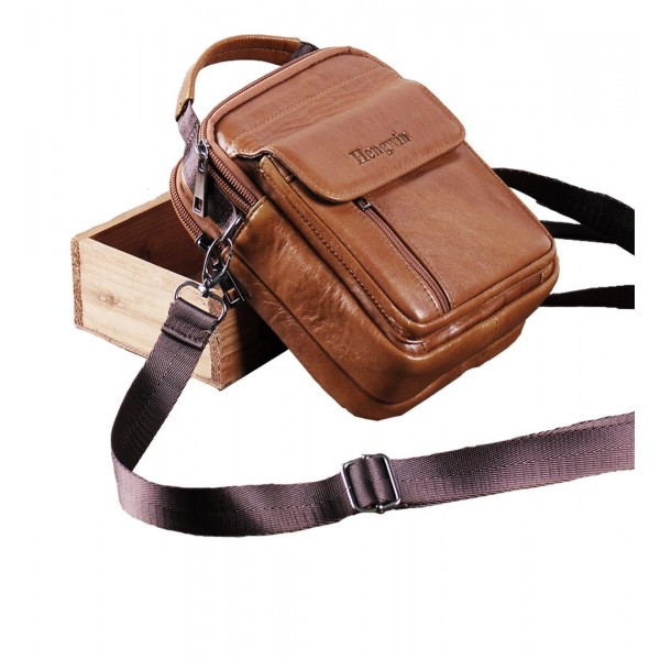 Genuine Leather Shoulder Messenger Satchel