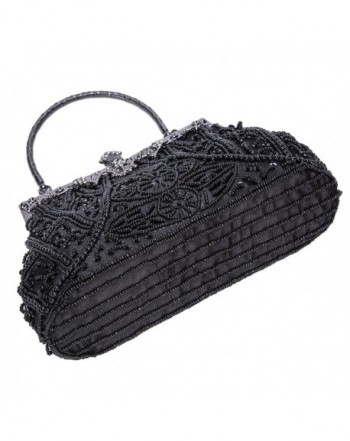 Women's Vintage Beaded and Sequined Evening Bag Wedding Party Handbag ...