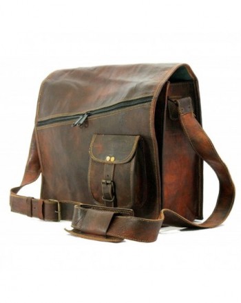 Gbag Leather Messenger Briefcase Shoulder