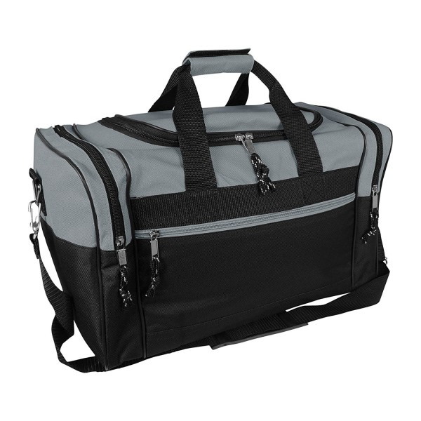 Blank Duffle Bag Gray Black